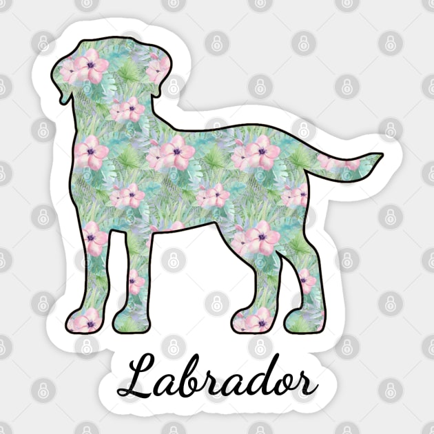 Lab Mom Tropical Sticker by Witty Things Designs